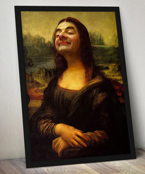 Mr. Bean Mona Lisa Poster | Funny Poster