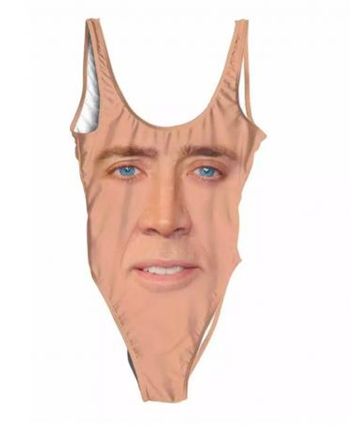 Nicolas Cage Face Bikini