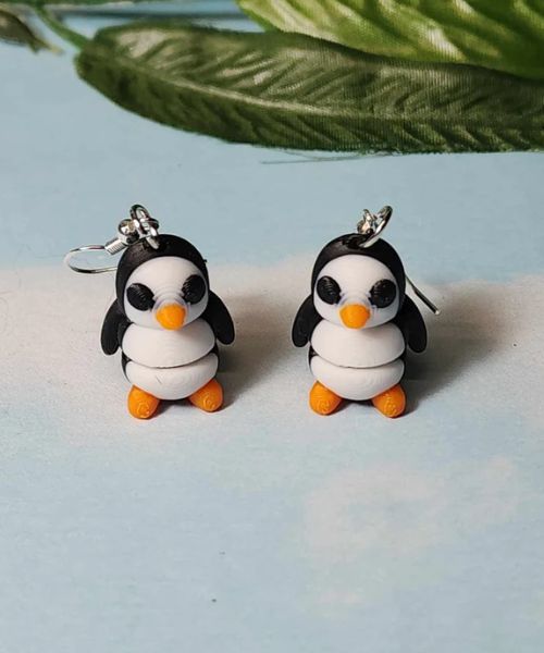 Penguin Earrings