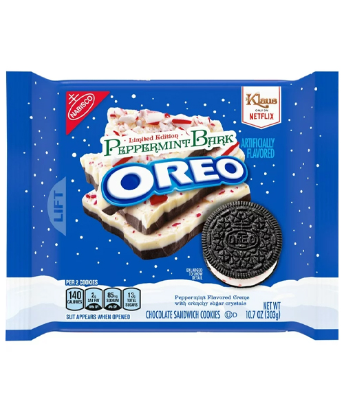 Oreo Peppermint Bark Chocolate Sandwich Cookies