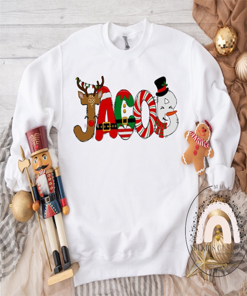 Personalized Christmas Name Sweatshirt
