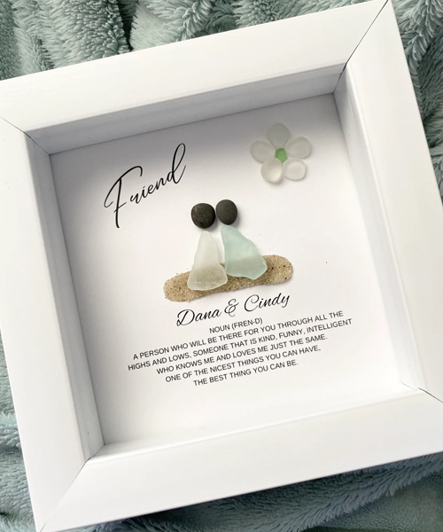 Personalized Seaglass Art Sick