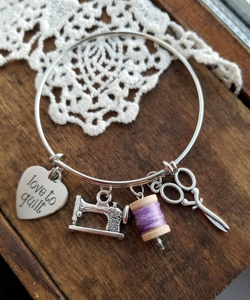 Quilters Charm Bracelet