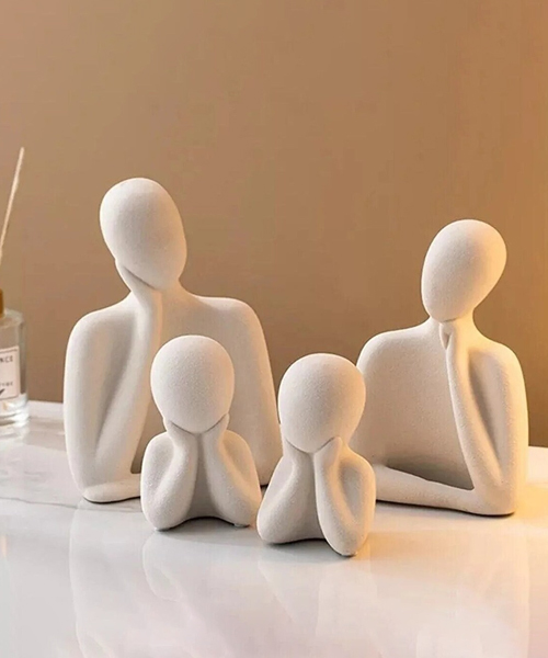 Reading Family Shelf Sculpture