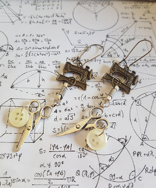 Sewing Earrings