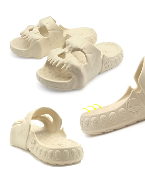 Skull Shaped Slide Sandals