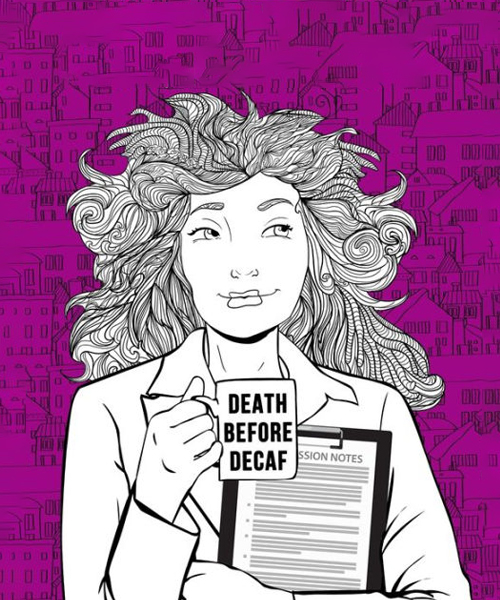 Social Work Life Adult Coloring Book