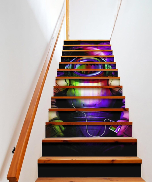 Space Music Astronaut Funny Stair