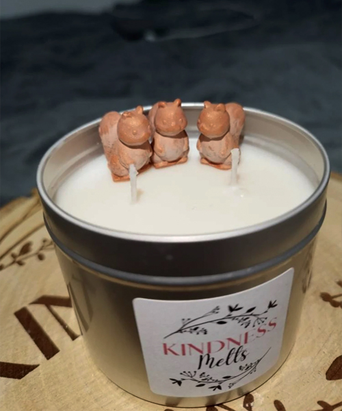 Squirrel Soy Wax Tin Candle