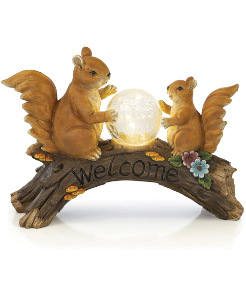 Squirrel Statues Outdoor Decor