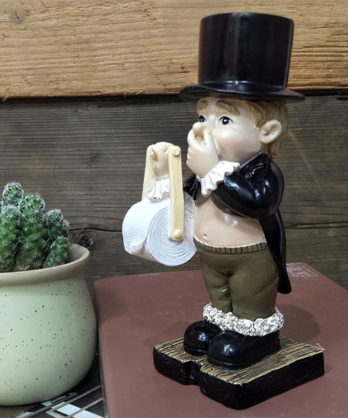 Toilet Butler Statue Toilet Paper Holder