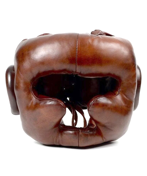 Vintage Leather Boxing Helmet