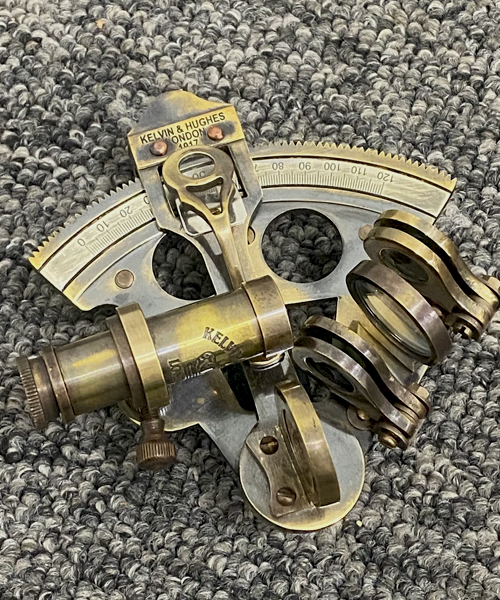 Vintage Maritime Brass Sextant