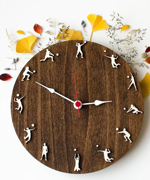 Volleyball Wall Clock