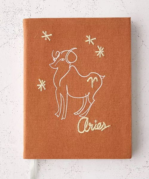 Zodiac Embroidered Journal